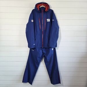 Reebok GORE-TEX NFL Giants Men's‎ Blue Performance Jacket with pants Size XL